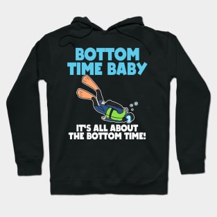 It's All About Bottom Time Baby Scuba Diving Gift Hoodie